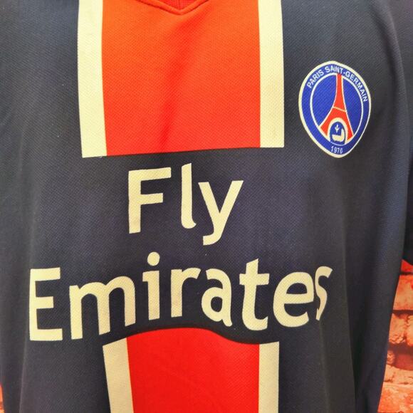 Paris Saint-Germain F.C. Soccer Jersey Mens Blue Casual Short Sleeve Football - Picture 4 of 8